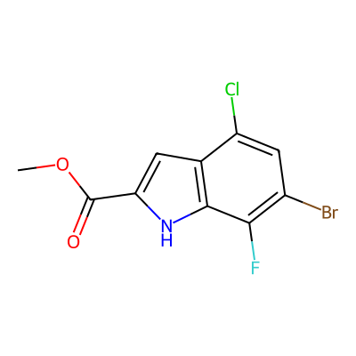 Methyl 6-bromo-4-chloro-7-fluoro-1H-indole-2-carboxylate