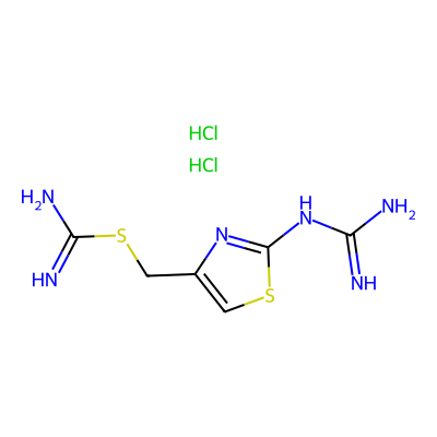 (2-Guanidinothiazol-4-yl)methyl carbamimidothioate dihydrochloride (Famotidine Impurity)