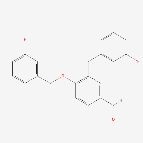 3-(3-Fluorobenzyl)-4-((3-fluorobenzyl)oxy)benzaldehyde