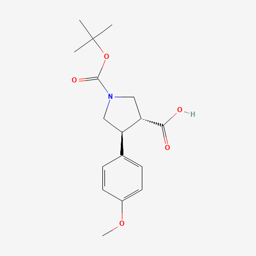 trans-1-Boc-3-carboxy-4-(4-methoxyphenyl)pyrrolidine