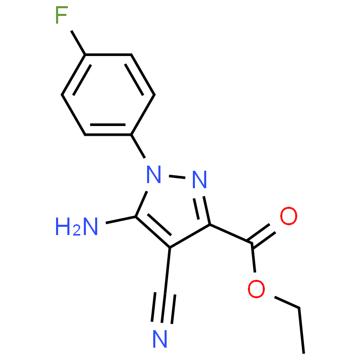 Ethyl 5-amino-4-cyano-1-(4-fluorophenyl)-1H-pyrazole-3-carboxylate