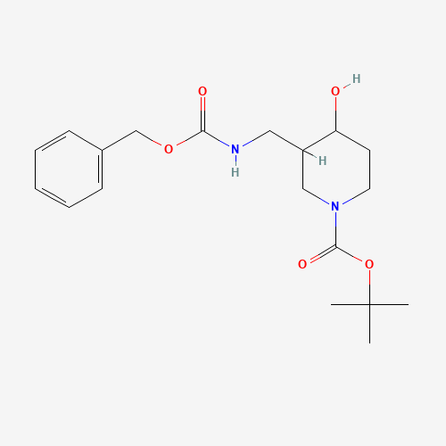 tert-Butyl 3-((((benzyloxy)carbonyl)amino)methyl)-4-hydroxypiperidine-1-carboxylate