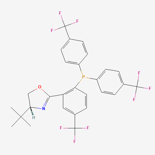(R)-2-(2-(Bis(4-(trifluoromethyl)phenyl)phosphino)-5-(trifluoromethyl)phenyl)-4-(tert-butyl)-4,5-dihydrooxazole