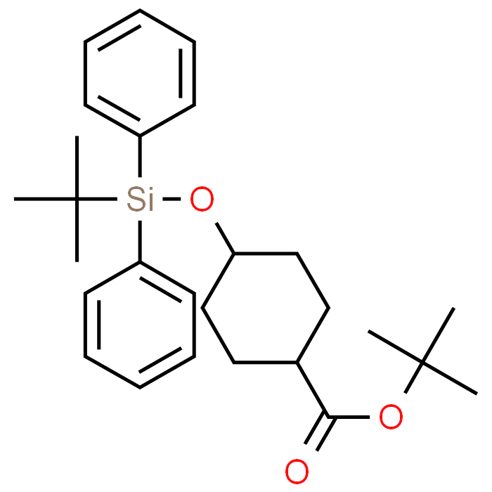 tert-Butyl 4-((tert-butyldiphenylsilyl)oxy)cyclohexanecarboxylate - Achmem