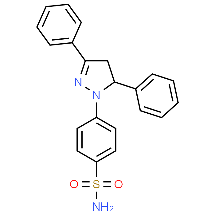 4-(3,5-Diphenyl-4,5-dihydro-1H-pyrazol-1-yl)benzenesulfonamide