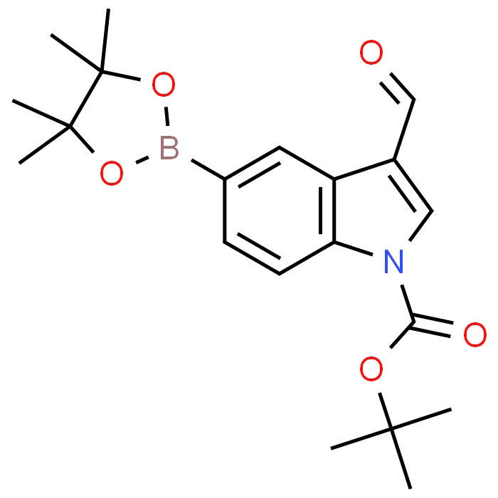 tert-Butyl 3-formyl-5-(4,4,5,5-tetramethyl-1,3,2-dioxaborolan-2-yl)-1H-indole-1-carboxylate