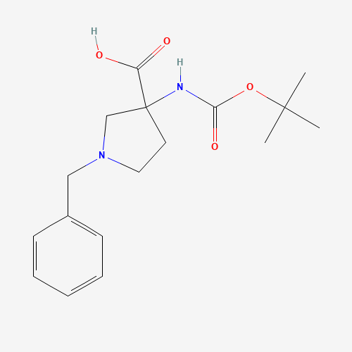 1-Benzyl-3-((tert-butoxycarbonyl)amino)pyrrolidine-3-carboxylic acid