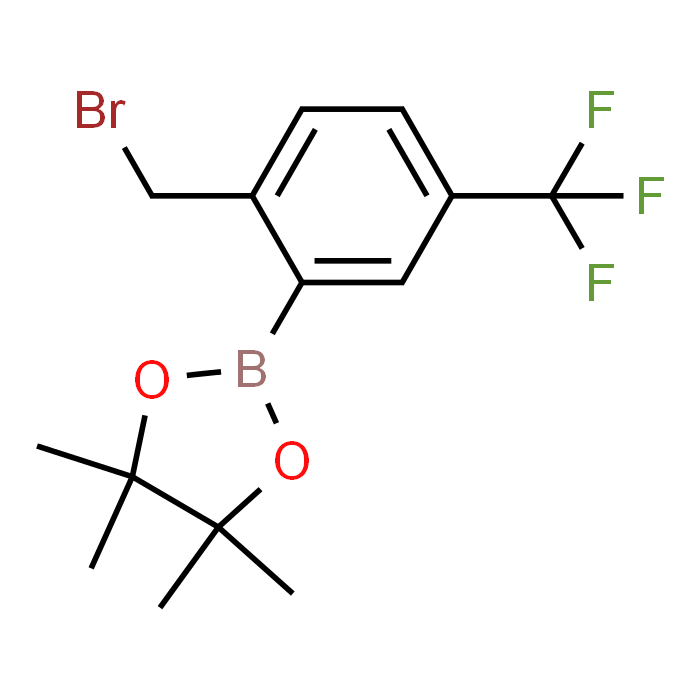 2-(2-(Bromomethyl)-5-(trifluoromethyl)phenyl)-4,4,5,5-tetramethyl-1,3,2-dioxaborolane