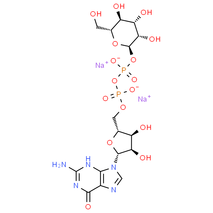 Guanosine 5'-(trihydrogen diphosphate) P'-D-mannopyranosyl ester disodium salt