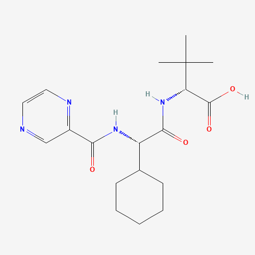 (2S)-2-Cyclohexyl-N-(2-pyrazinylcarbonyl)glycyl-3-methyl-D-valine