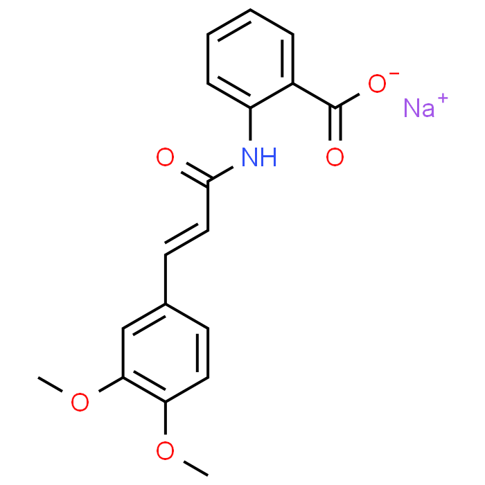 Sodium 2-(3-(3,4-dimethoxyphenyl)acrylamido)benzoate