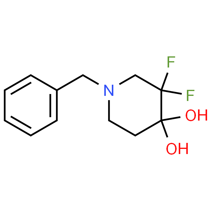 1-Benzyl-3,3-difluoropiperidine-4,4-diol