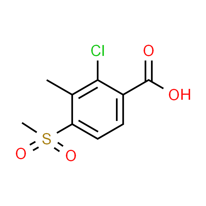 2-Chloro-3-methyl-4-(methylsulfonyl)benzoic acid