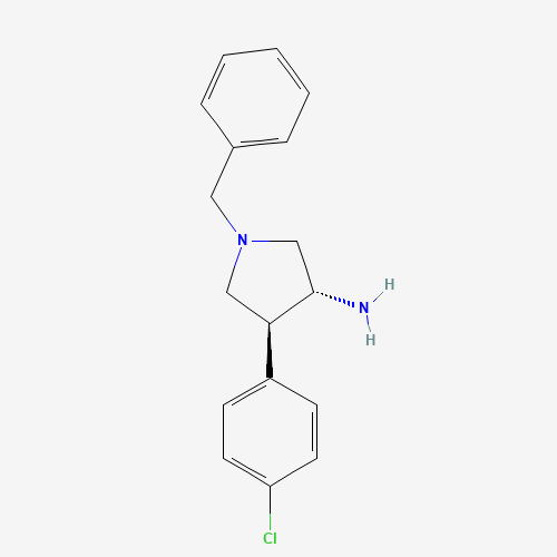 rel-(3R,4S)-1-Benzyl-4-(4-chlorophenyl)pyrrolidin-3-amine