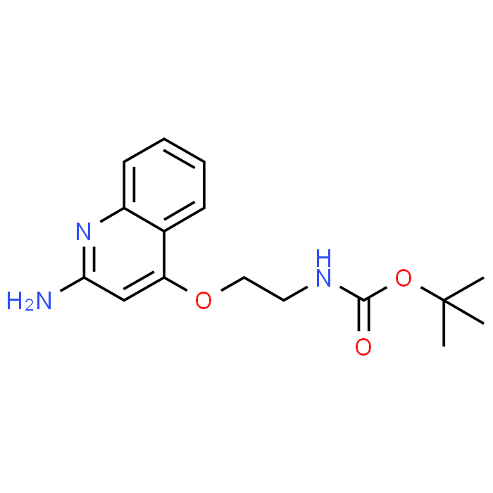 tert-Butyl (2-((2-aminoquinolin-4-yl)oxy)ethyl)carbamate