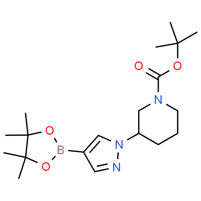 tert-Butyl 3-(4-(4,4,5,5-tetramethyl-1,3,2-dioxaborolan-2-yl)-1H-pyrazol-1-yl)piperidine-1-carboxylate
