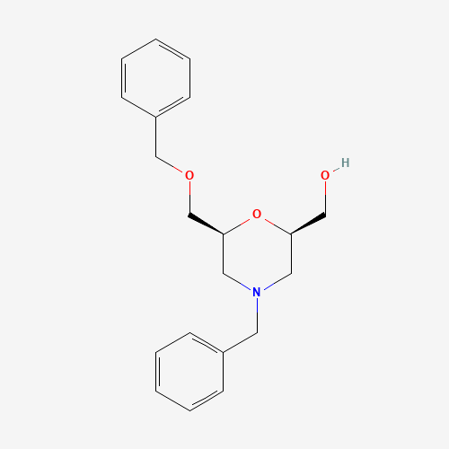 ((2R,6S)-4-Benzyl-6-((benzyloxy)methyl)morpholin-2-yl)methanol