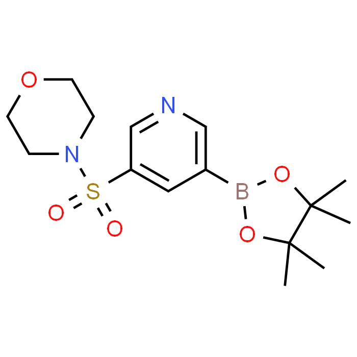 4-((5-(4,4,5,5-Tetramethyl-1,3,2-dioxaborolan-2-yl)pyridin-3-yl)sulfonyl)morpholine