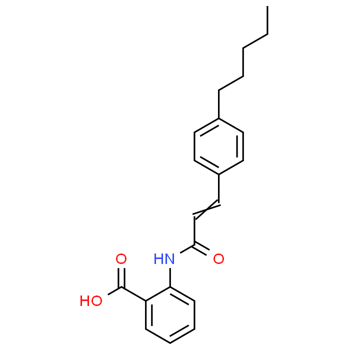 2-(3-(4-Pentylphenyl)acrylamido)benzoic acid