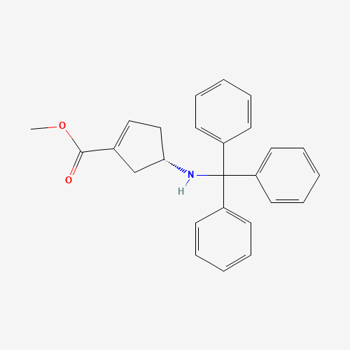 Methyl (4S)-4-(tritylamino)cyclopent-1-ene-1-carboxylate