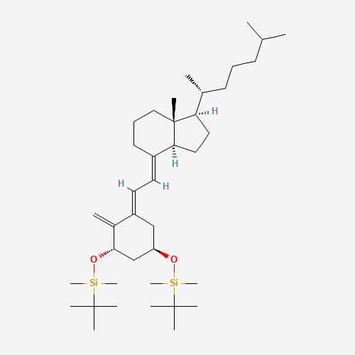 (((1R,3S,E)-5-(2-((1R,3aS,7aR,E)-7a-Methyl-1-((R)-6-methylheptan-2-yl)octahydro-4H-inden-4-ylidene)ethylidene)-4-methylenecyclohexane-1,3-diyl)bis(oxy))bis(tert-butyldimethylsilane)