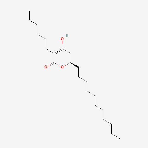 (R)-3-Hexyl-4-hydroxy-6-undecyl-5,6-dihydro-2H-pyran-2-one