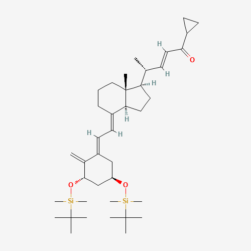 (R,E)-4-((1R,3aS,7aR,E)-4-((E)-2-((3S,5R)-3,5-Bis((tert-butyldimethylsilyl)oxy)-2-methylenecyclohexylidene)ethylidene)-7a-methyloctahydro-1H-inden-1-yl)-1-cyclopropylpent-2-en-1-one