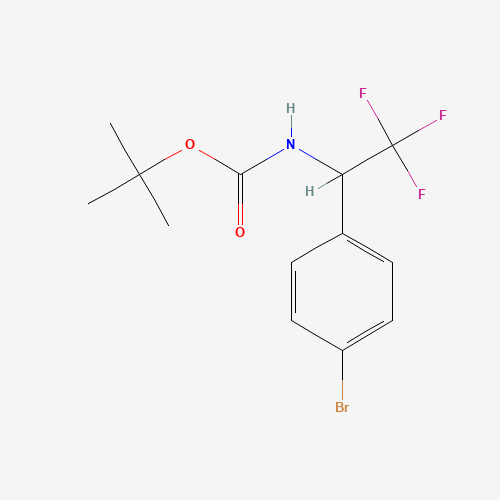 tert-Butyl (1-(4-bromophenyl)-2,2,2-trifluoroethyl)carbamate