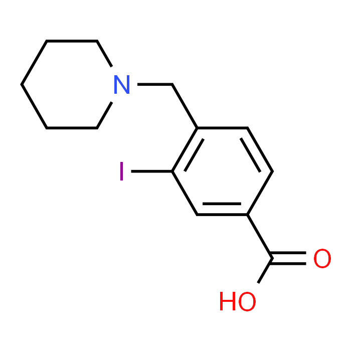 3-Iodo-4-(piperidin-1-ylmethyl)benzoic acid