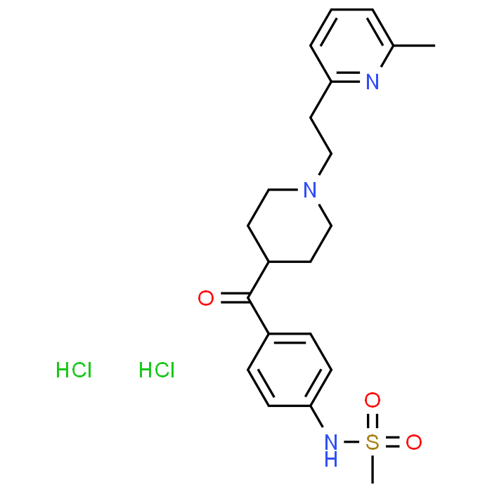 N-(4-(1-(2-(6-Methylpyridin-2-yl)ethyl)piperidine-4-carbonyl)phenyl)methanesulfonamide dihydrochloride