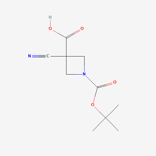 1-(tert-Butoxycarbonyl)-3-cyanoazetidine-3-carboxylic acid