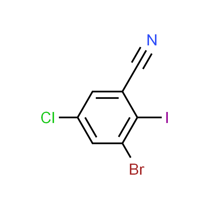 3-Bromo-5-chloro-2-iodobenzonitrile