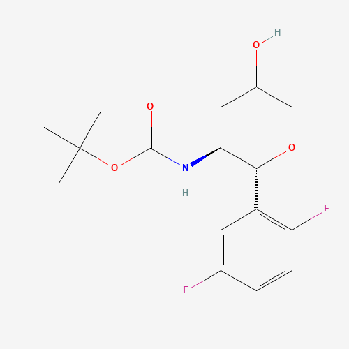 tert-Butyl ((2R,3S)-2-(2,5-difluorophenyl)-5-hydroxytetrahydro-2H-pyran-3-yl)carbamate