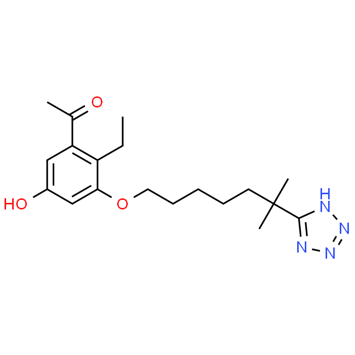 1-(5-Ethyl-2-hydroxy-4-((6-methyl-6-(2H-tetrazol-5-yl)heptyl)oxy)phenyl)ethan-1-one
