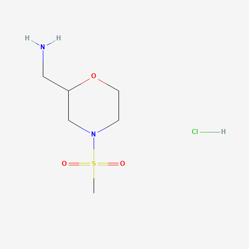(4-(Methylsulfonyl)morpholin-2-yl)methanamine hydrochloride