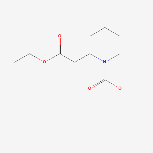 tert-Butyl 2-(2-ethoxy-2-oxoethyl)piperidine-1-carboxylate
