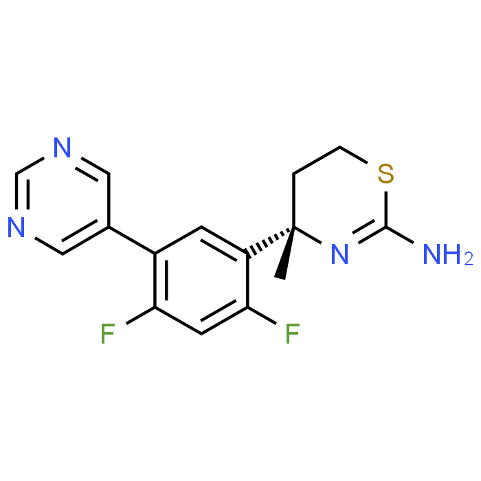 (S)-4-(2,4-Difluoro-5-(pyrimidin-5-yl)phenyl)-4-methyl-5,6-dihydro-4H-1,3-thiazin-2-amine
