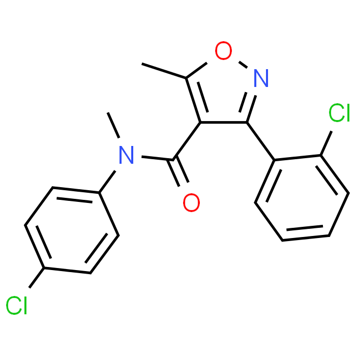 3-(2-Chlorophenyl)-N-(4-chlorophenyl)-N,5-dimethylisoxazole-4-carboxamide