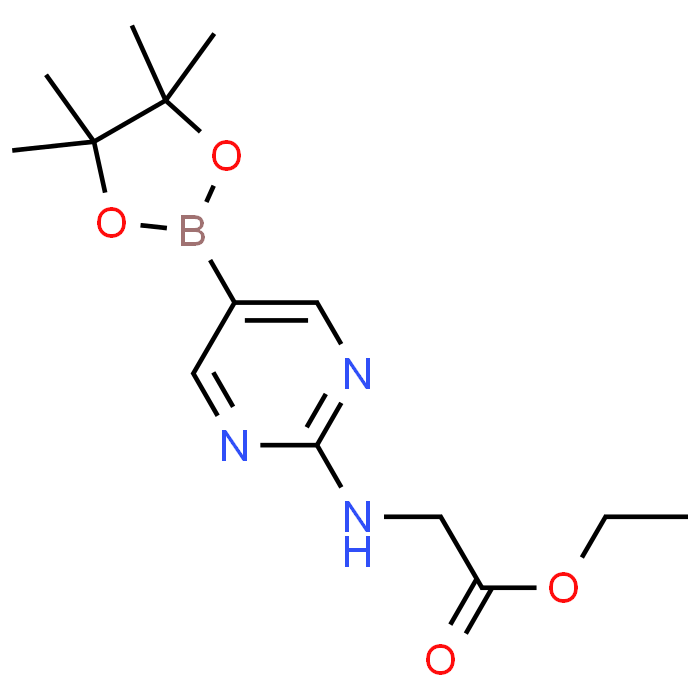 Ethyl 2-((5-(4,4,5,5-tetramethyl-1,3,2-dioxaborolan-2-yl)pyrimidin-2-yl)amino)acetate - Achmem