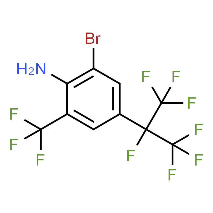 2-Bromo-4-(perfluoropropan-2-yl)-6-(trifluoromethyl)aniline