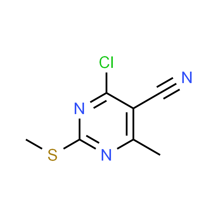 4-Chloro-6-methyl-2-(methylthio)pyrimidine-5-carbonitrile