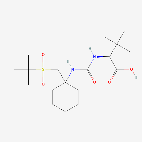 (S)-2-(3-(1-(tert-butylsulfonylmethyl)cyclohexyl)ureido)-3,3-dimethylbutanoic acid