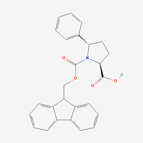 (2S,5S)-1-(((9H-Fluoren-9-yl)methoxy)carbonyl)-5-phenylpyrrolidine-2-carboxylic acid