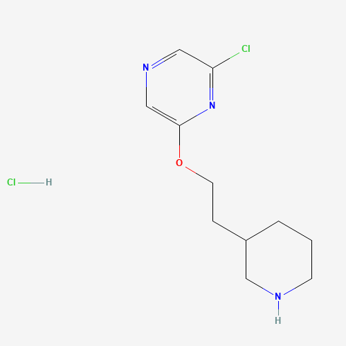 2-Chloro-6-(2-(piperidin-3-yl)ethoxy)pyrazine hydrochloride