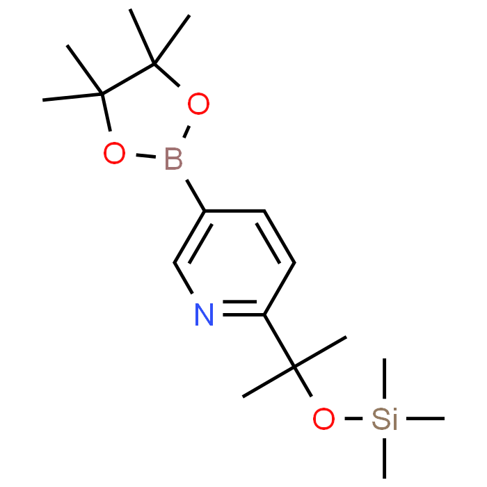 5-(4,4,5,5-Tetramethyl-1,3,2-dioxaborolan-2-yl)-2-(2-((trimethylsilyl)oxy)propan-2-yl)pyridine