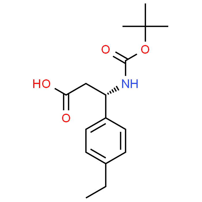 (S)-3-((tert-Butoxycarbonyl)amino)-3-(4-ethylphenyl)propanoic acid