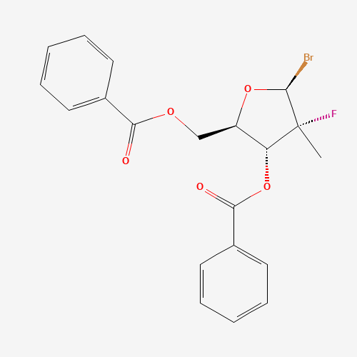 ((2R,3R,4R,5S)-3-(Benzoyloxy)-5-bromo-4-fluoro-4-methyltetrahydrofuran-2-yl)methyl benzoate