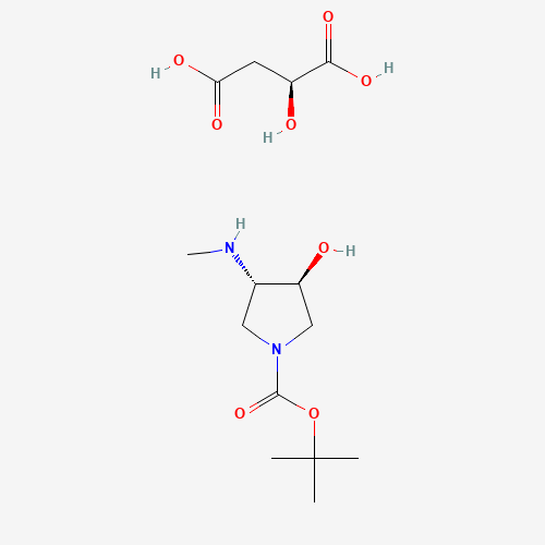 (3S,4S)-tert-Butyl 3-hydroxy-4-(methylamino)pyrrolidine-1-carboxylate (S)-2-hydroxysuccinate