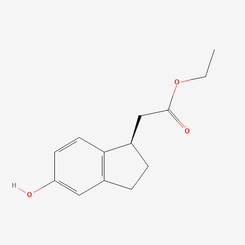 (R)-Ethyl 2-(5-hydroxy-2,3-dihydro-1H-inden-1-yl)acetate