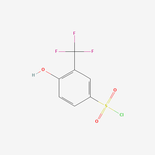 4-Hydroxy-3-(trifluoromethyl)benzene-1-sulfonyl chloride
